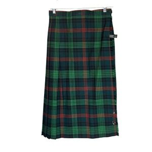 Vintage Strathmore Scotland Tartan Wool Kilt Skirt Women's 14, Minor Imp.